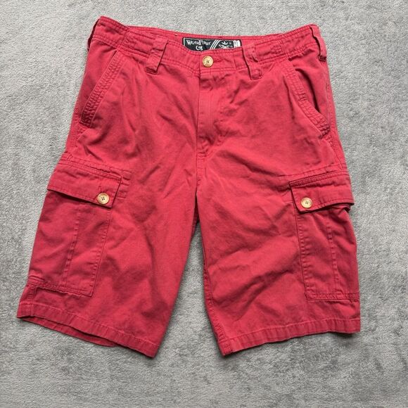 Wearfirst Cargo Shirts Mens Red‎ Measured 35x12 Casual Outdoor Hiking - Picture 1 of 6